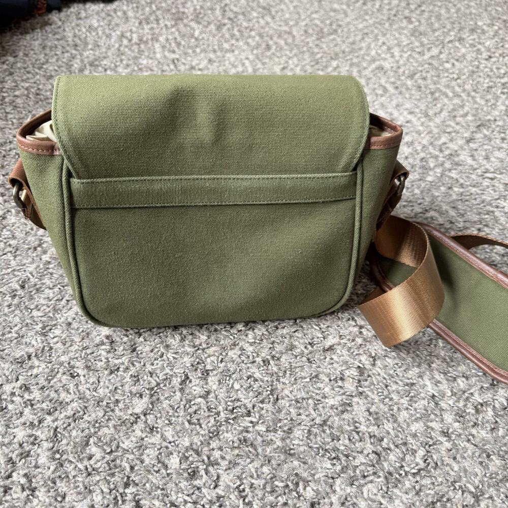 MegaGear Sequoia Canvas Leather Camera Bag Green Brown Excellent - Picture 3 of 5